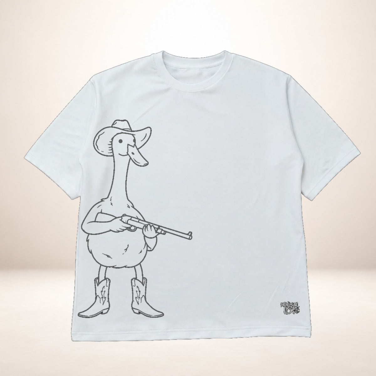 Camiseta Ant Vol 6 blanca con pato vaquero