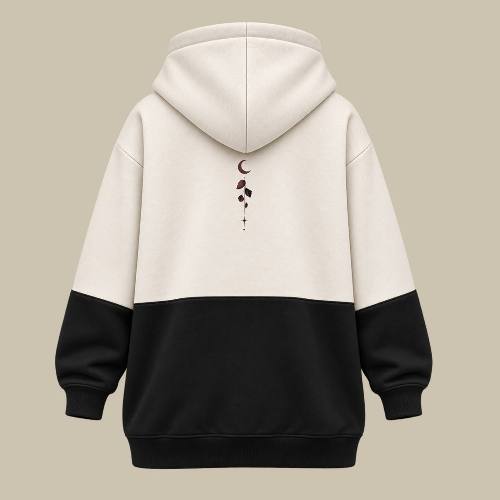 Midnight Bloom — Hoodie Flowers espalda
