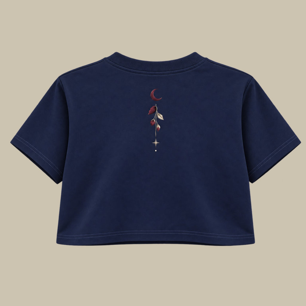 Midnight Rose — Crop Top Flowers espalda