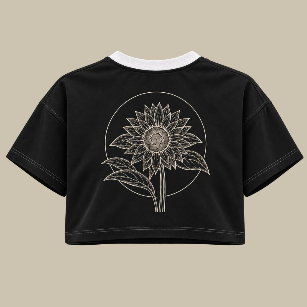 Sunflower Line — Crop Top Flowers espalda