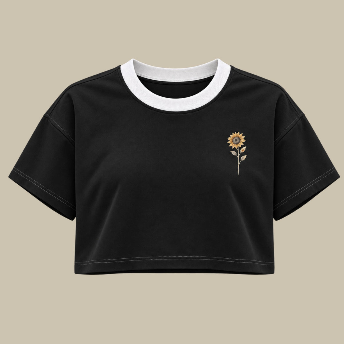 Sunflower Line — Crop Top Flowers frente