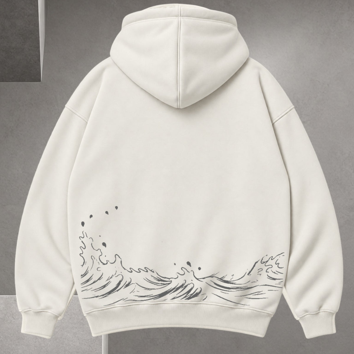Hoodie Ant Vol 5 blanco hueso vista trasera