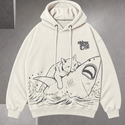 Hoodie Ant Vol 5 blanco hueso vista frontal