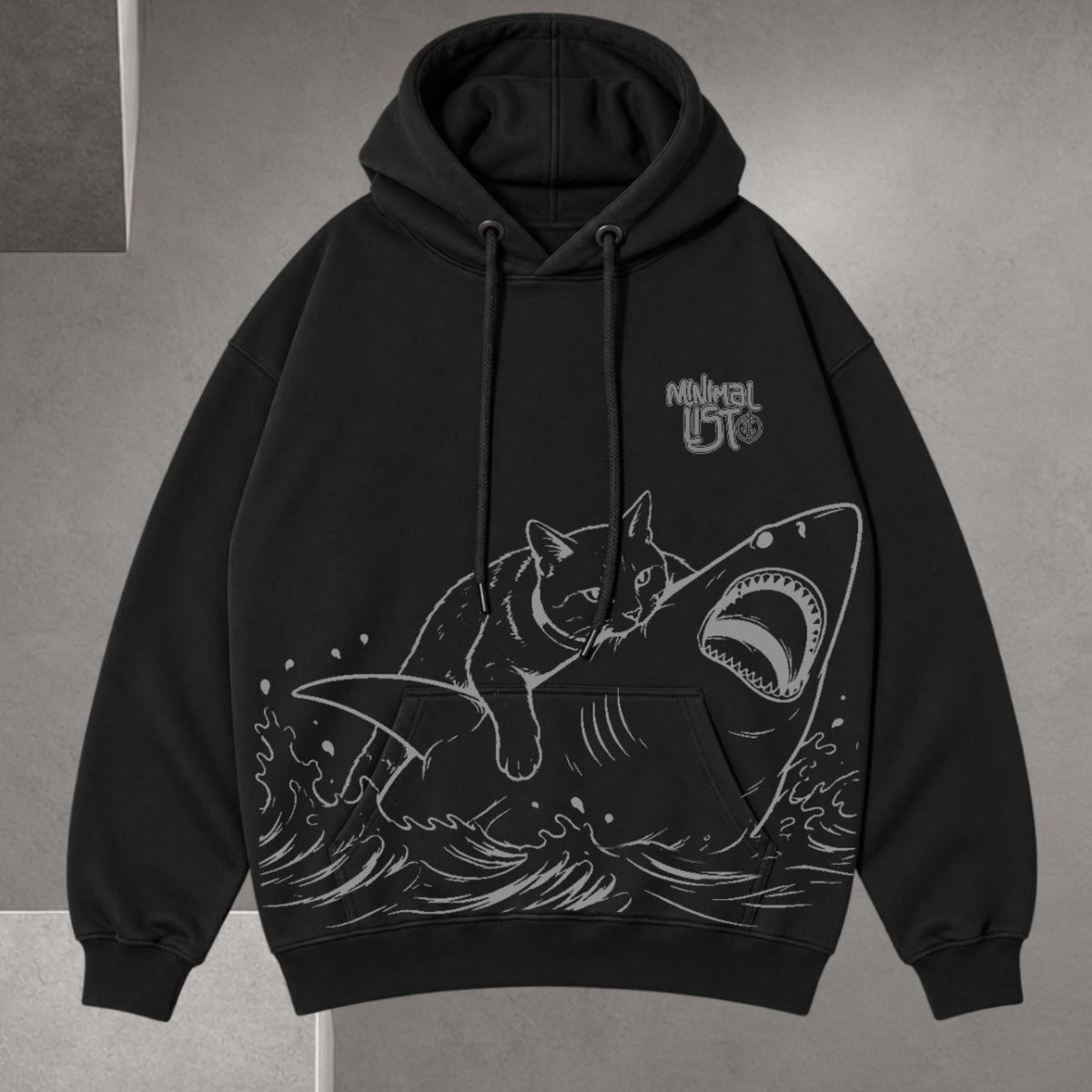 Hoodie Ant Vol 5 negro vista frontal