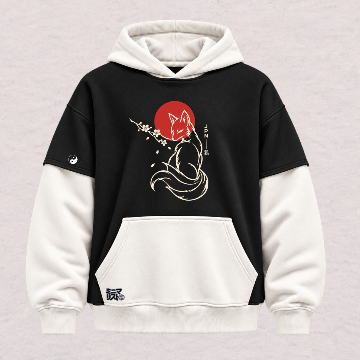 Kitsune Eclipse — Hoodie Oversize JPN