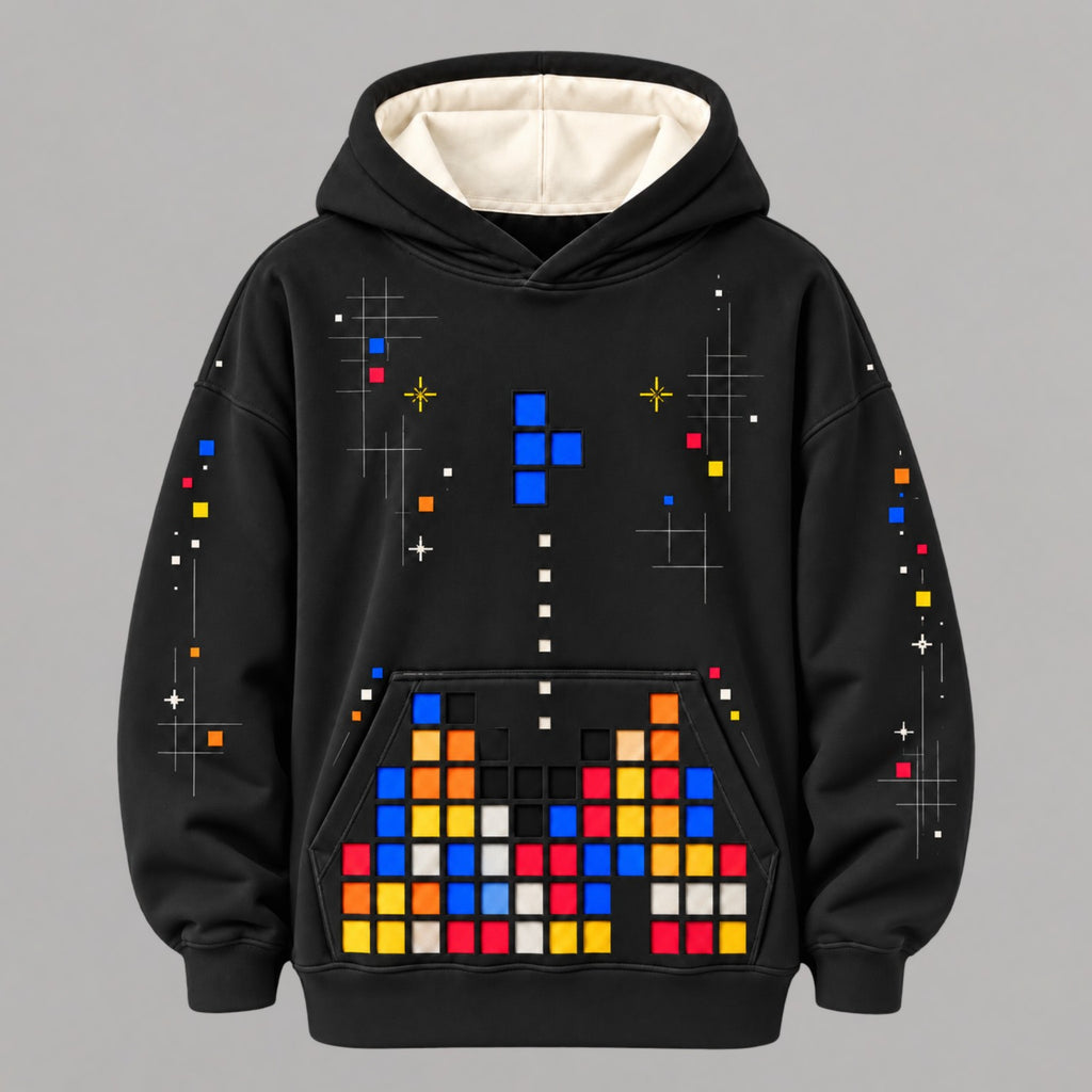 Pixel Grid — Hoodie Oversize ANT frente