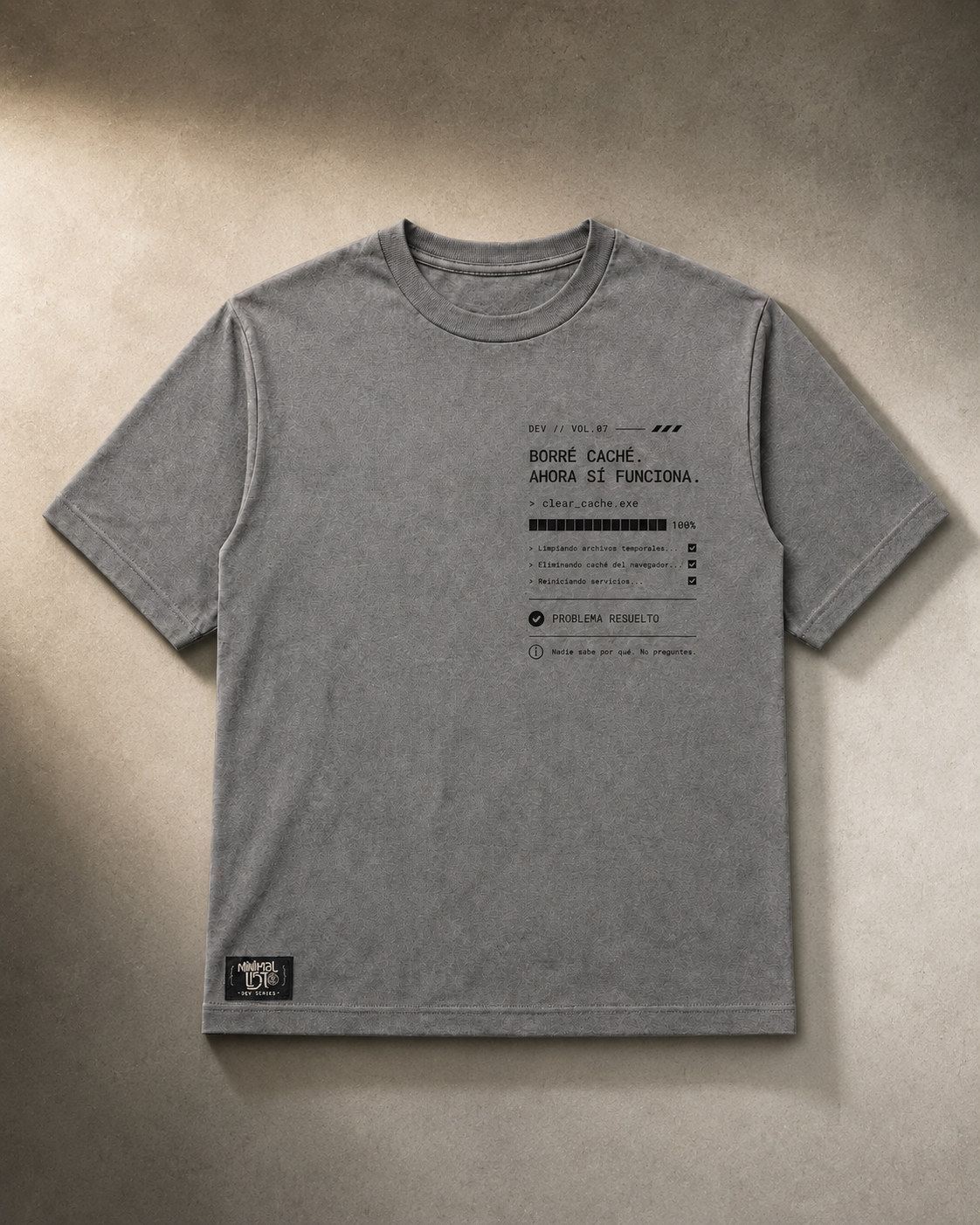No lo programé. Lo prompteé. — Camiseta DEV