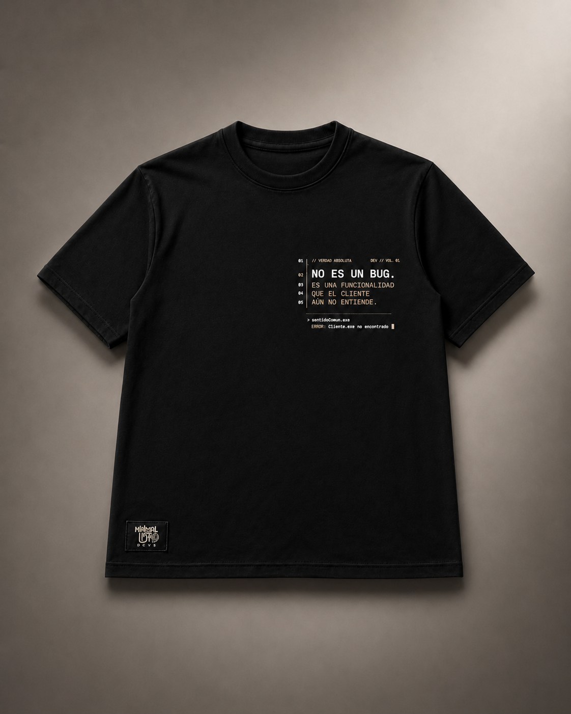 Código & Caos — Camiseta DEV Vol.1