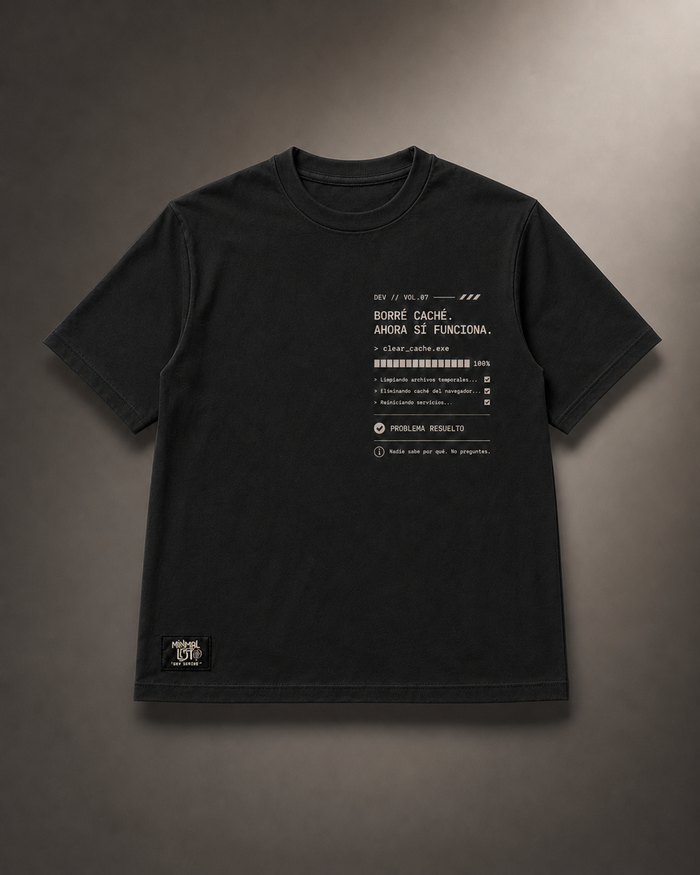 No lo programé. Lo prompteé. — Camiseta DEV